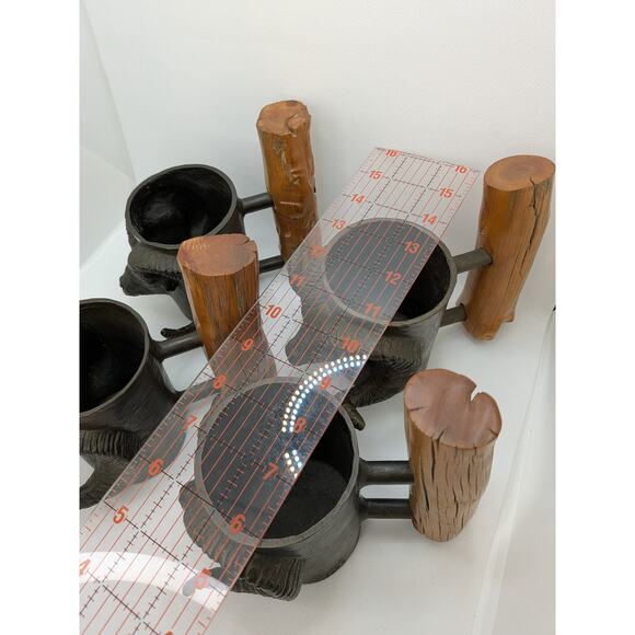 Grand Slam Sheep, 4 Vintage Carl Wagner Bronze Ram bighorn Mug; Signed Numbered - Picture 11 of 11